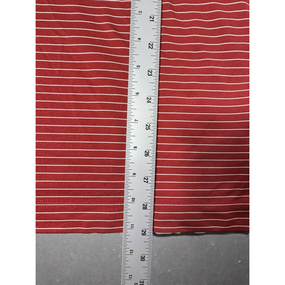 Nike Oklahoma Sooners OU Men’s Large Dri-FIT Polo Red Striped NCAA Shirt - Picture 3 of 5